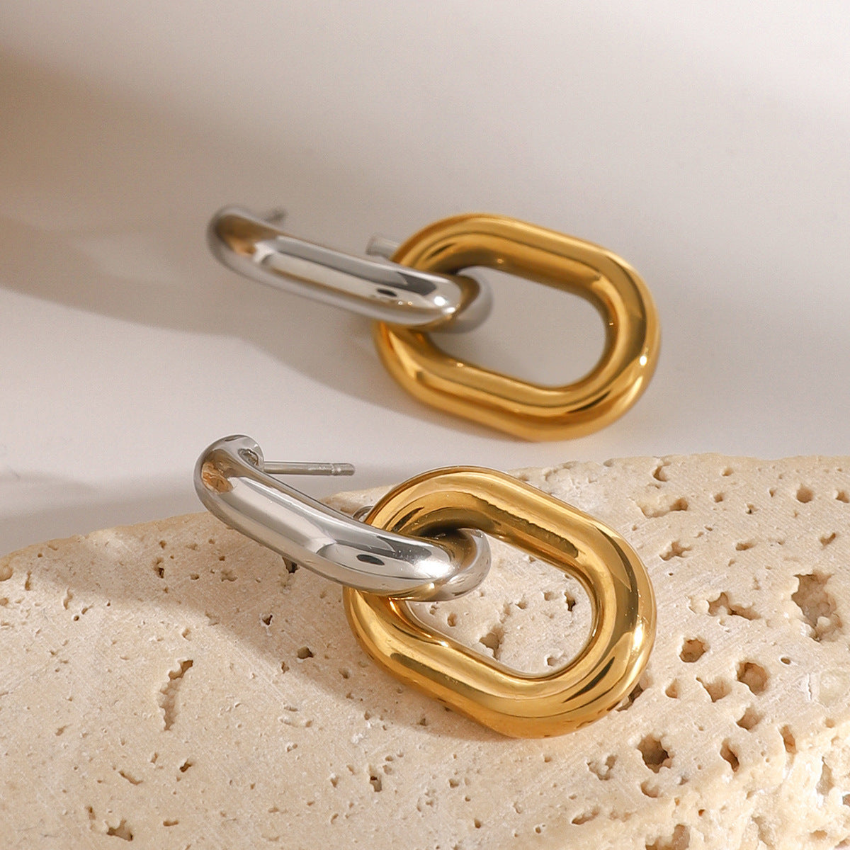 Tessa Two Tone Earrings