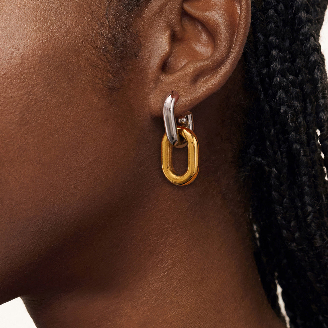 Tessa Two Tone Earrings
