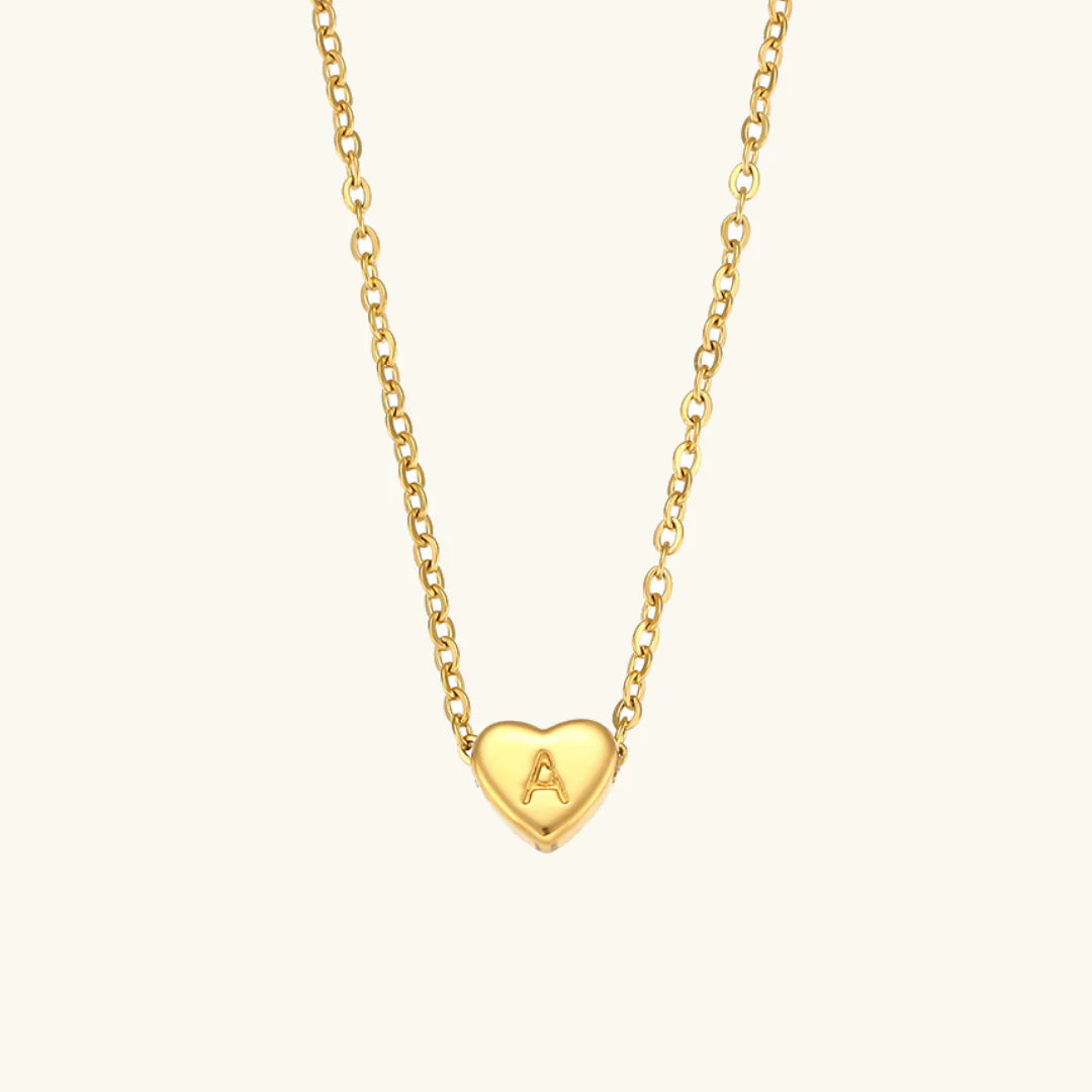 Heart Muse Initial Necklace