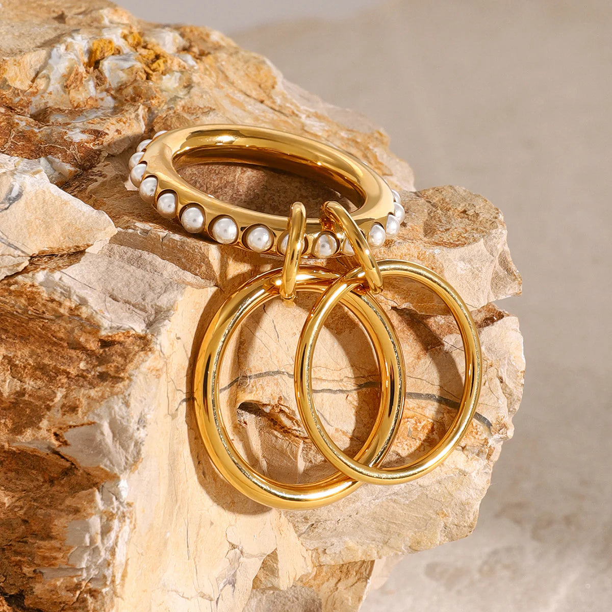 Briana Pearl Stacked Ring