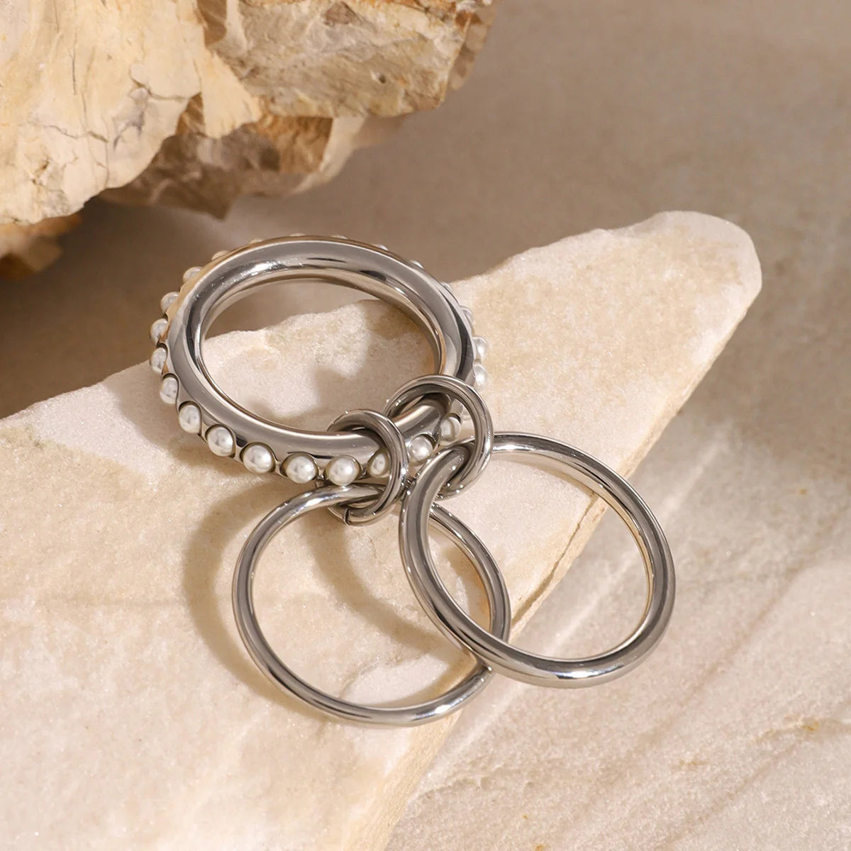 Briana Pearl Stacked Ring