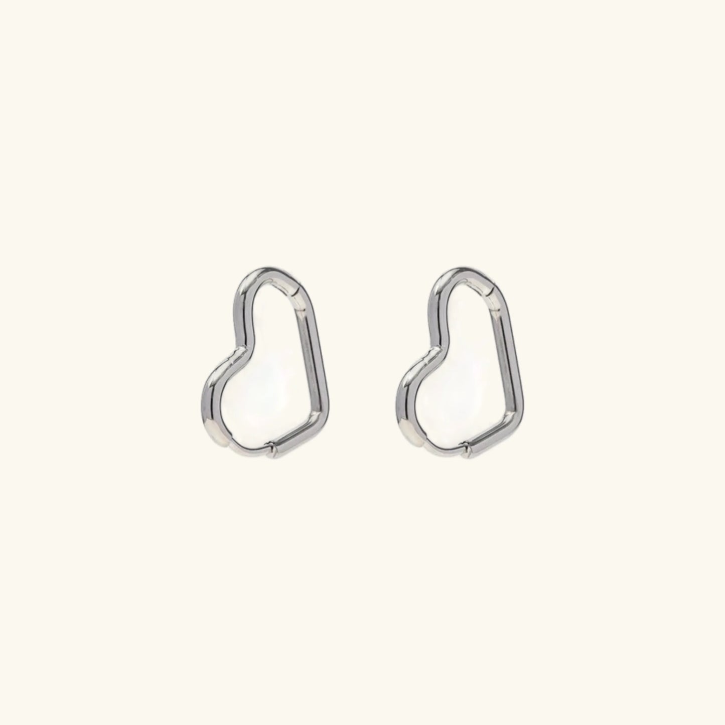 Heart Contour Earrings