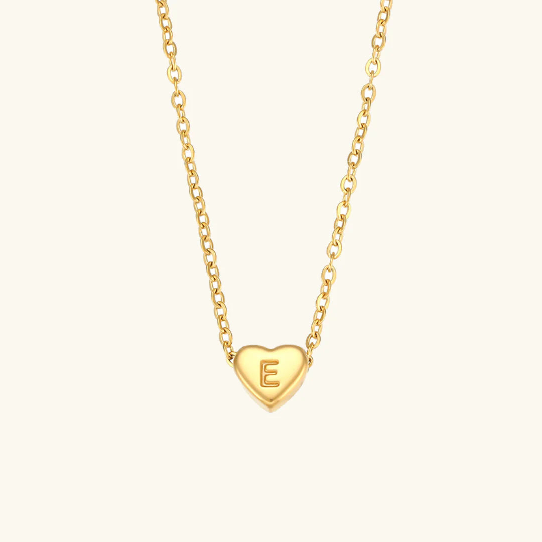 Heart Muse Initial Necklace