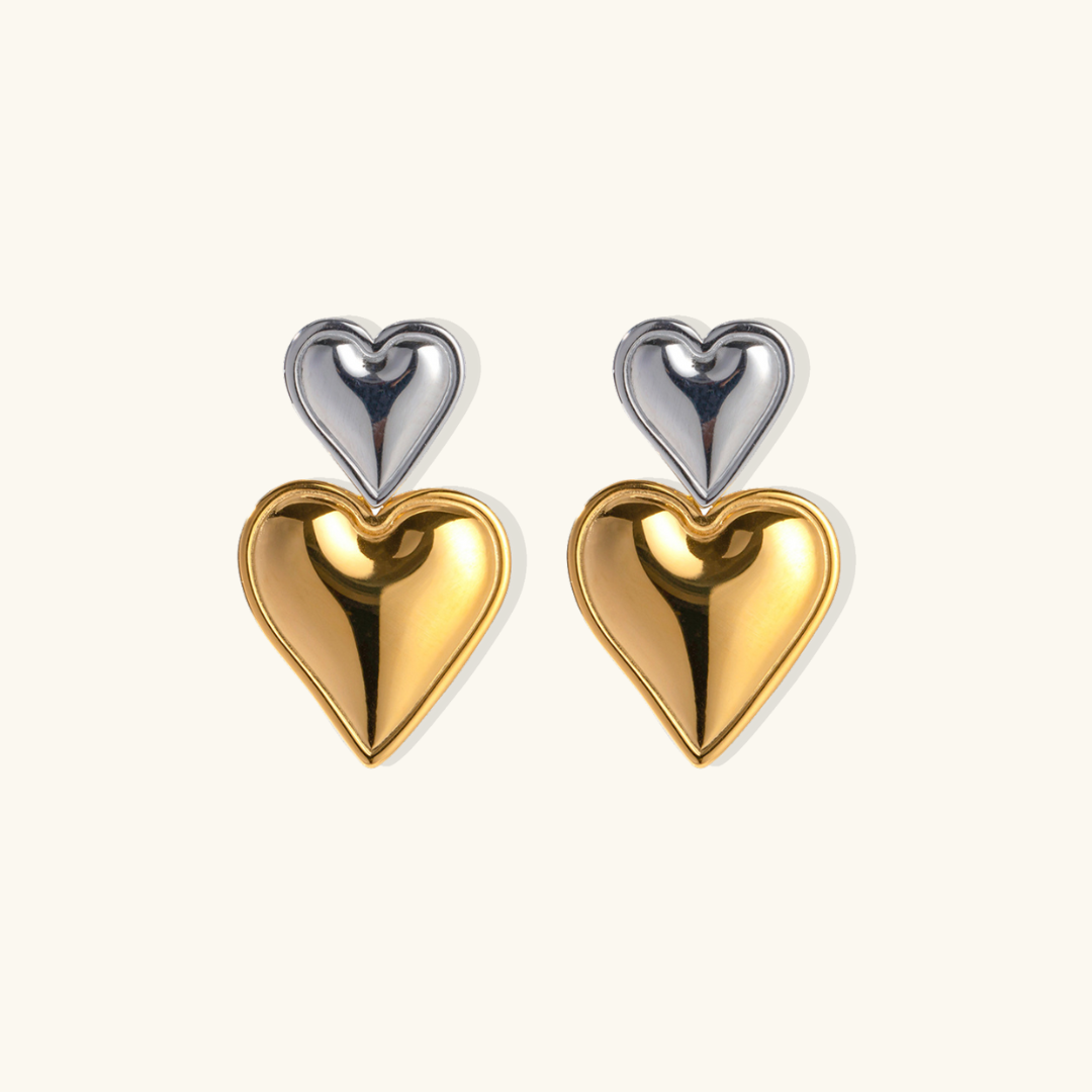Heart Drop Earrings