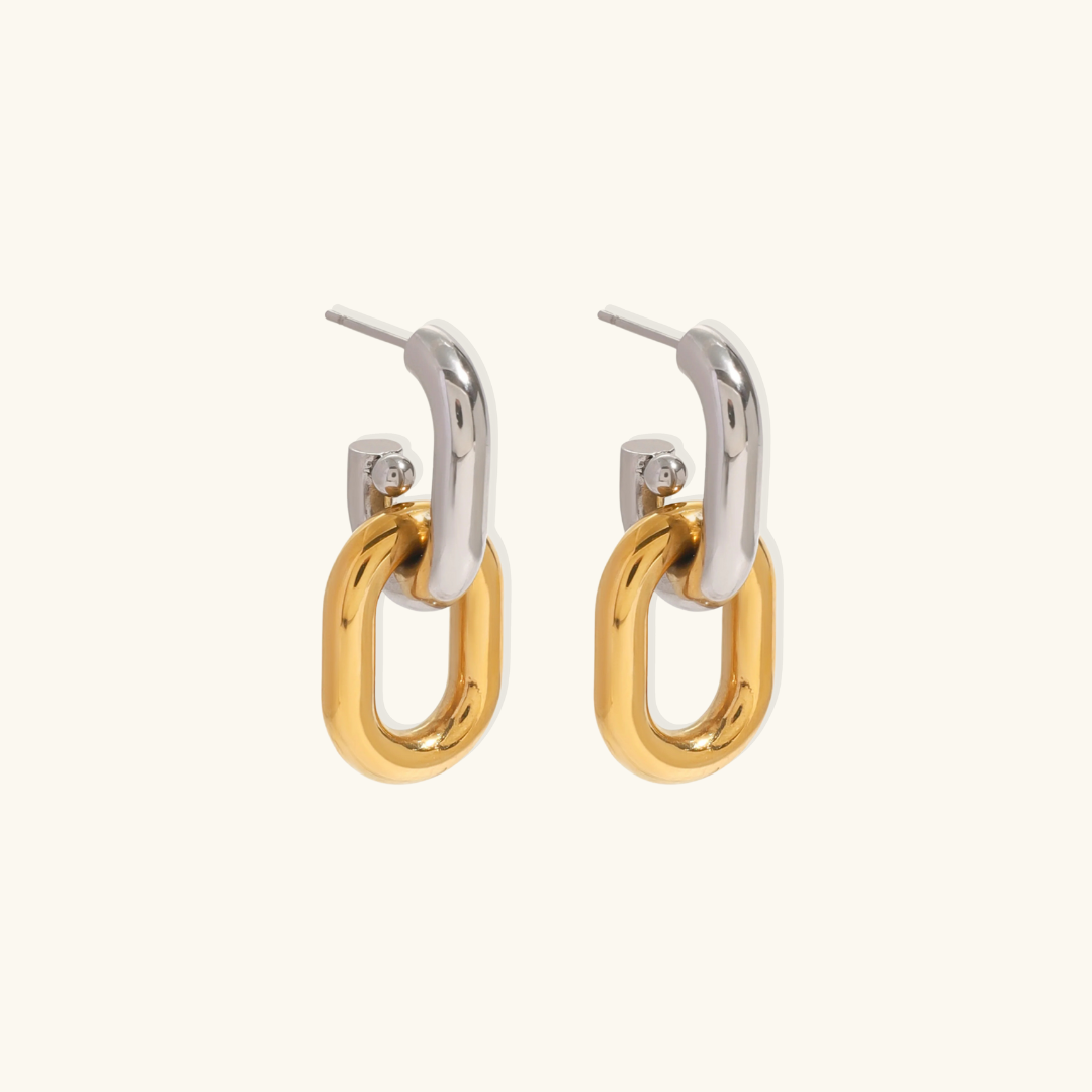 Tessa Two Tone Earrings