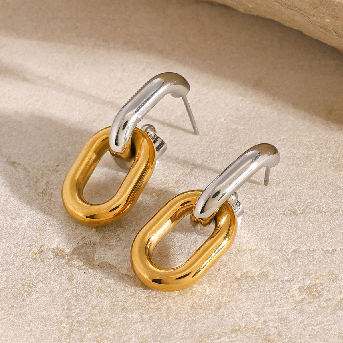 Tessa Two Tone Earrings