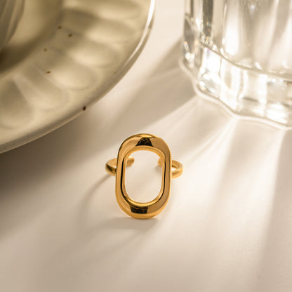 Golden Hollow Ring