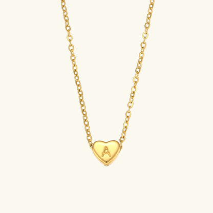 Heart Muse Initial Necklace