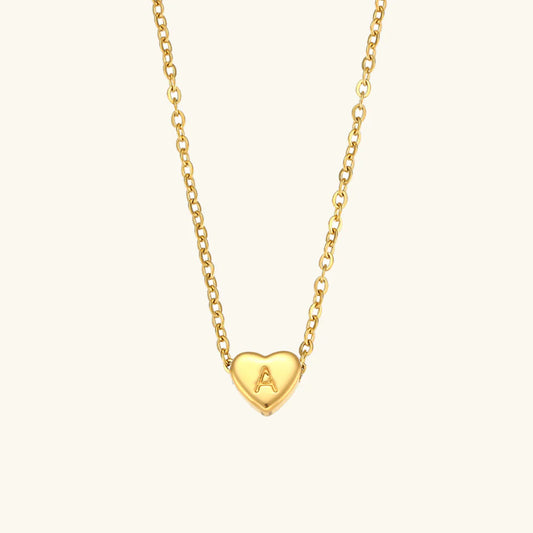 Heart Muse Initial Necklace