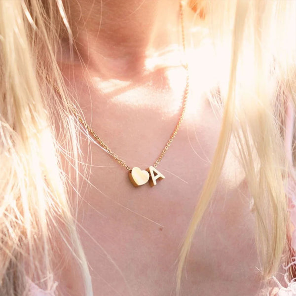 Amour Initial Necklace (Bundle)