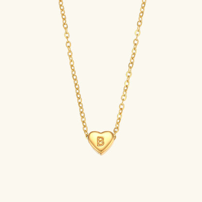 Heart Muse Initial Necklace