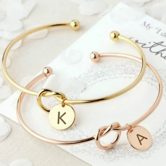 Belle Initial Bangle