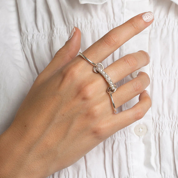 Briana Pearl Stacked Ring (Bundle)