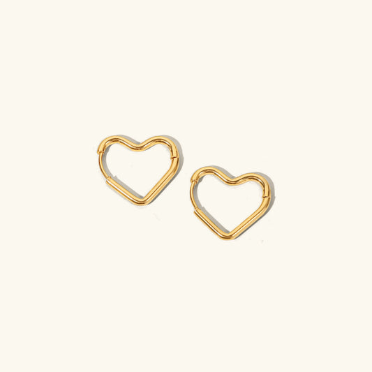 Heart Contour Earrings