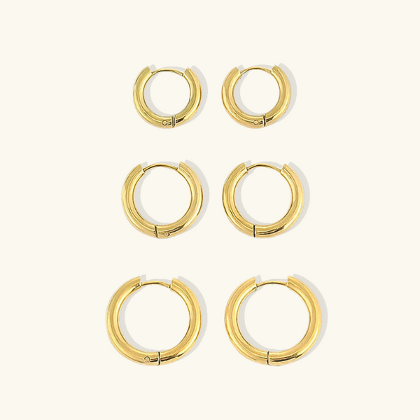 Orbita Hoop Earrings Set (Bundle)