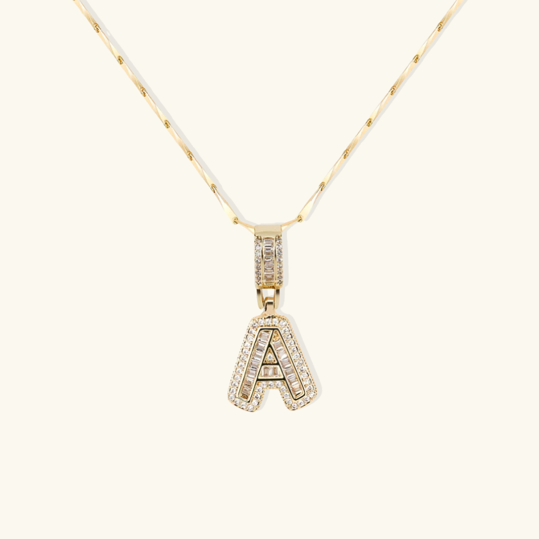 Nina Initial Letter Necklace (Bundle)
