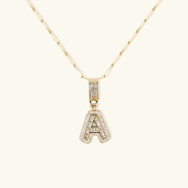 Nina Initial Letter Necklace (Bundle)
