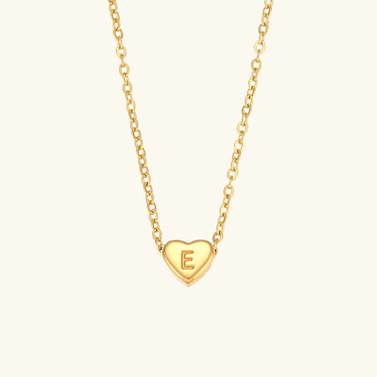 Heart Muse Initial Necklace