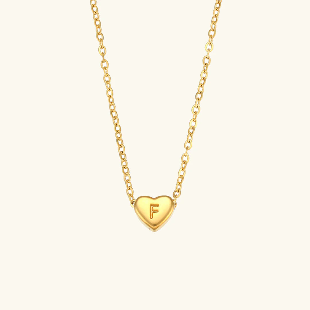 Heart Muse Initial Necklace