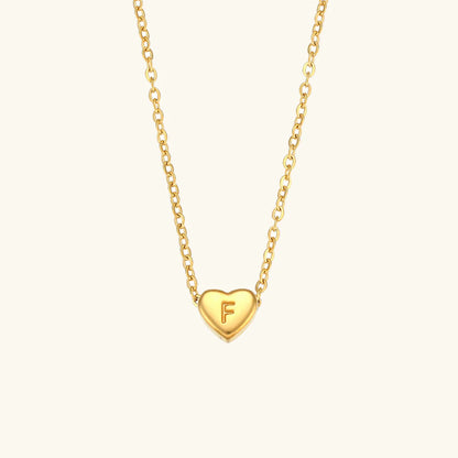 Heart Muse Initial Necklace