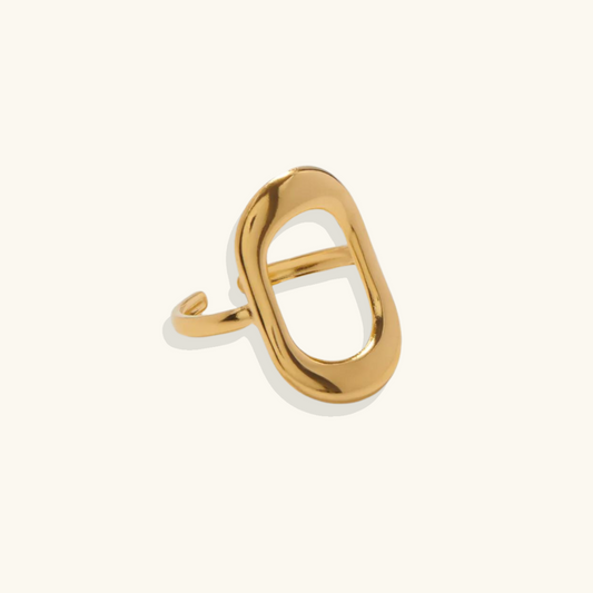 Golden Hollow Ring