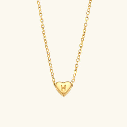 Heart Muse Initial Necklace