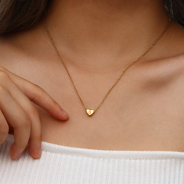Heart Muse Initial Necklace (Bundle)