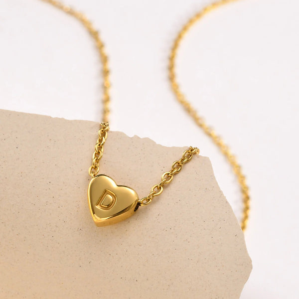 Heart Muse Initial Necklace (Bundle)