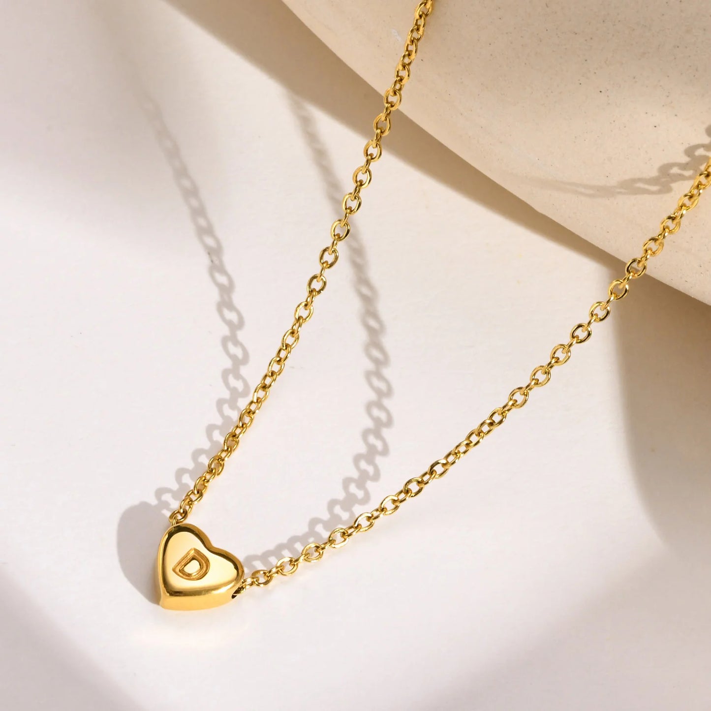 Heart Muse Initial Necklace