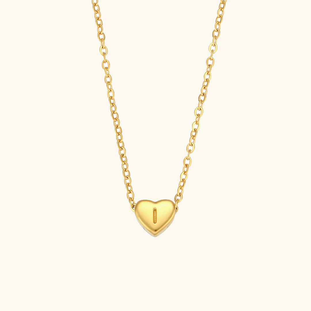 Heart Muse Initial Necklace