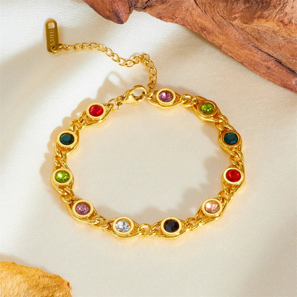 Jade Rainbow Bracelet