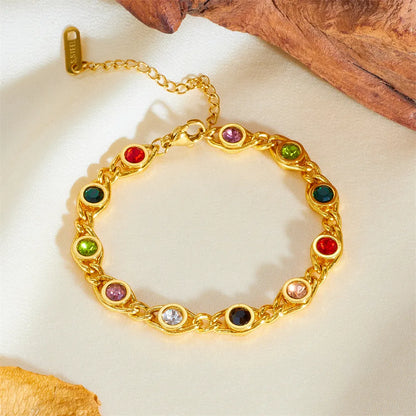 Jade Rainbow Bracelet