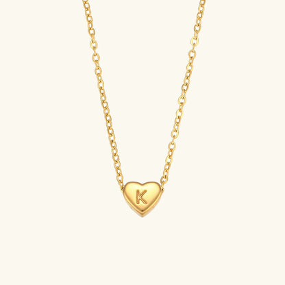 Heart Muse Initial Necklace