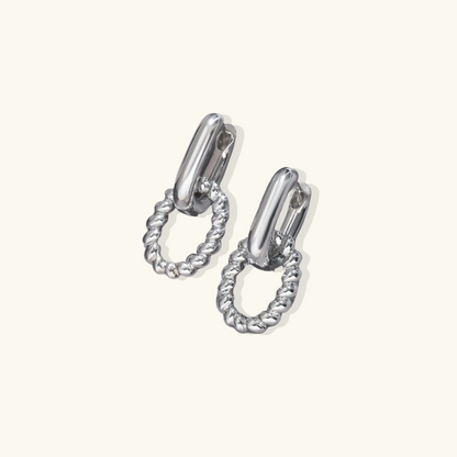 Lauren Drop Hoop Earrings