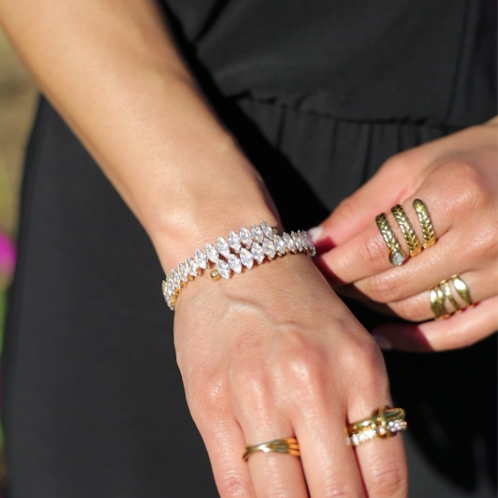 Marquise Cuff Bracelet (Bundle)