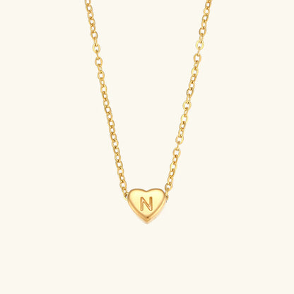 Heart Muse Initial Necklace