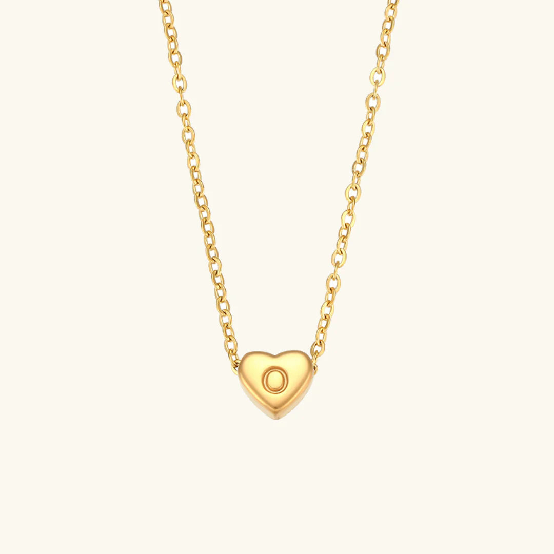 Heart Muse Initial Necklace