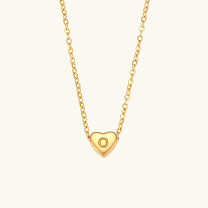 Heart Muse Initial Necklace