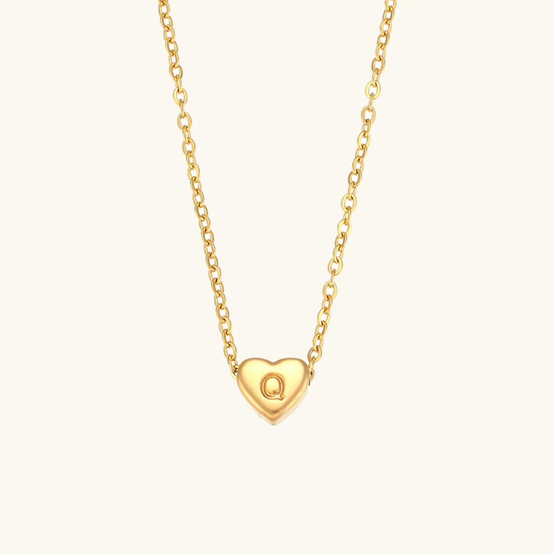 Heart Muse Initial Necklace