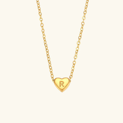 Heart Muse Initial Necklace