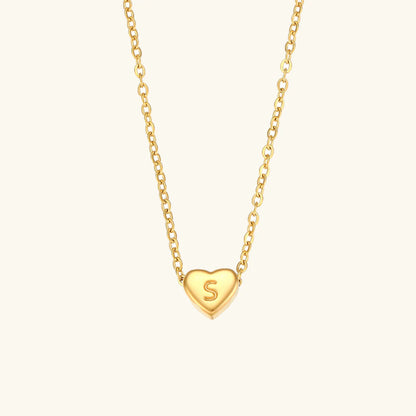 Heart Muse Initial Necklace