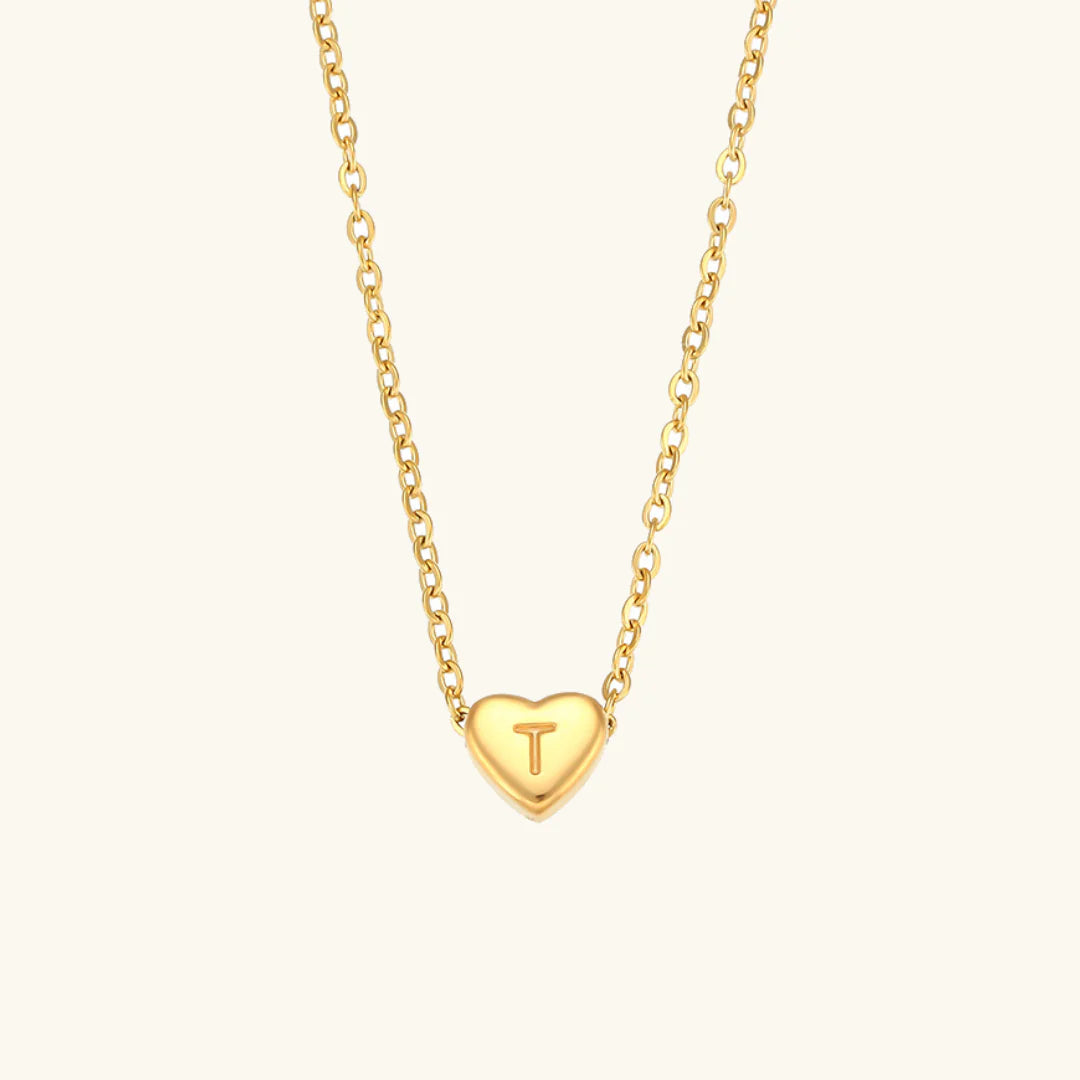 Heart Muse Initial Necklace