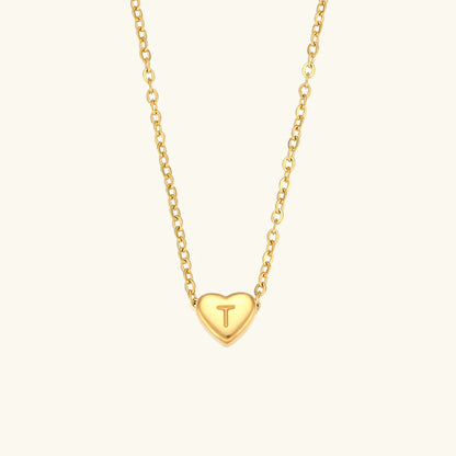 Heart Muse Initial Necklace