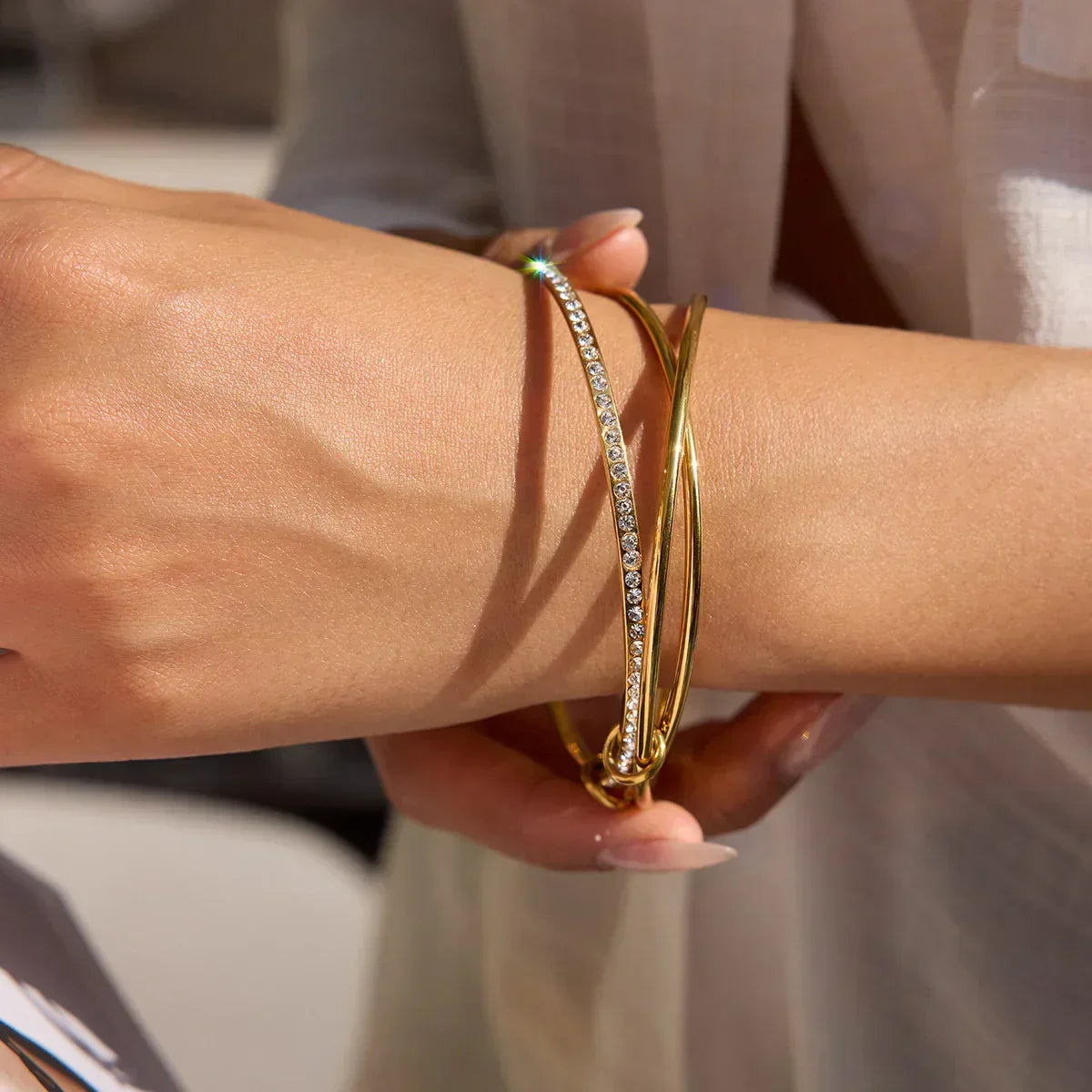 Trinity Hoop Bracelet