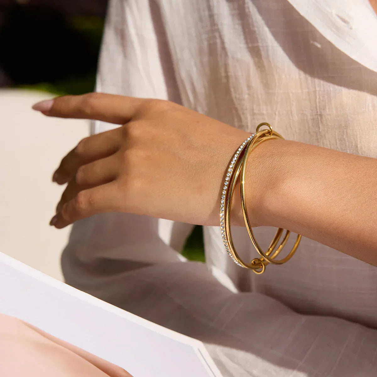Trinity Hoop Bracelet