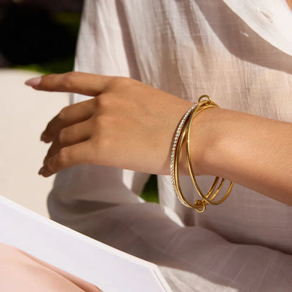 Trinity Hoop Bracelet