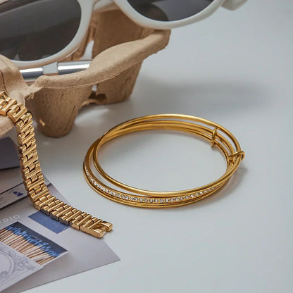 Trinity Hoop Bracelet
