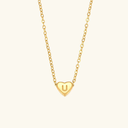 Heart Muse Initial Necklace