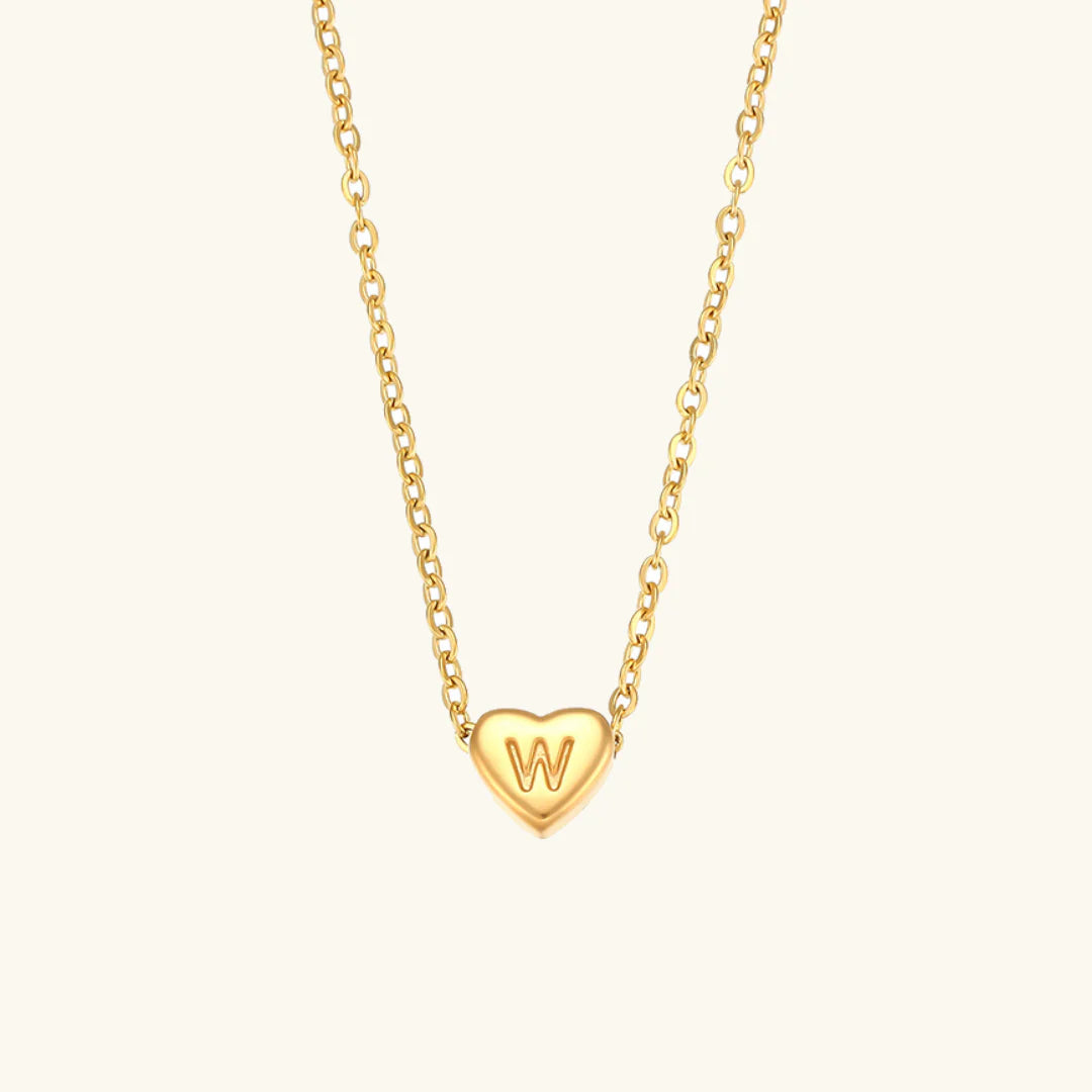 Heart Muse Initial Necklace