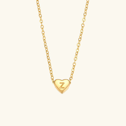 Heart Muse Initial Necklace